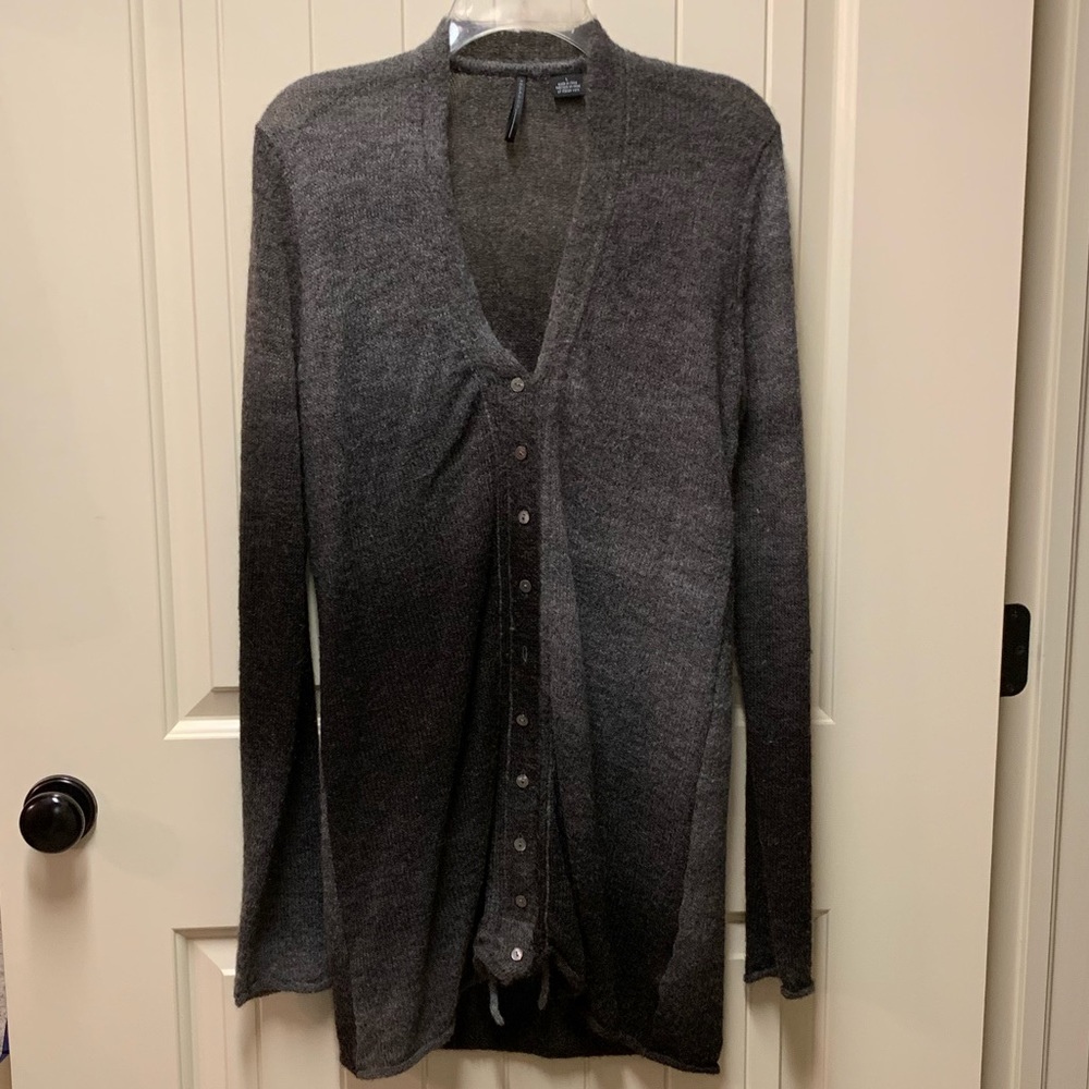 ISDA Sweater color is variegated black to gray
